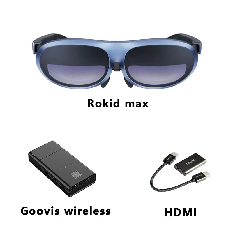 Original Rokid Max AR 3D Smart Glasses Micro OLED 215”Max Screen 50° FoV Viewing For Phones/Switch/PS5/Xbox/PC Smart On Sales - Image 9